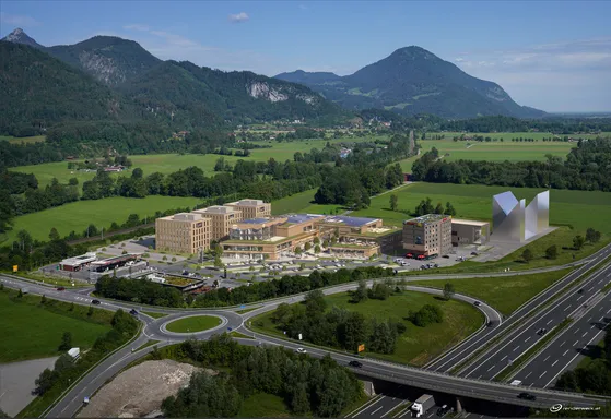 Drohnenaufnahme vom Gesamtareal des Kaiserreichs Kiefersfelden