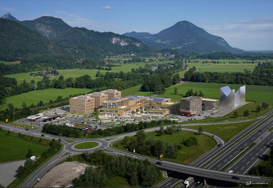 Drohnenaufnahme vom Gesamtareal des Kaiserreichs Kiefersfelden