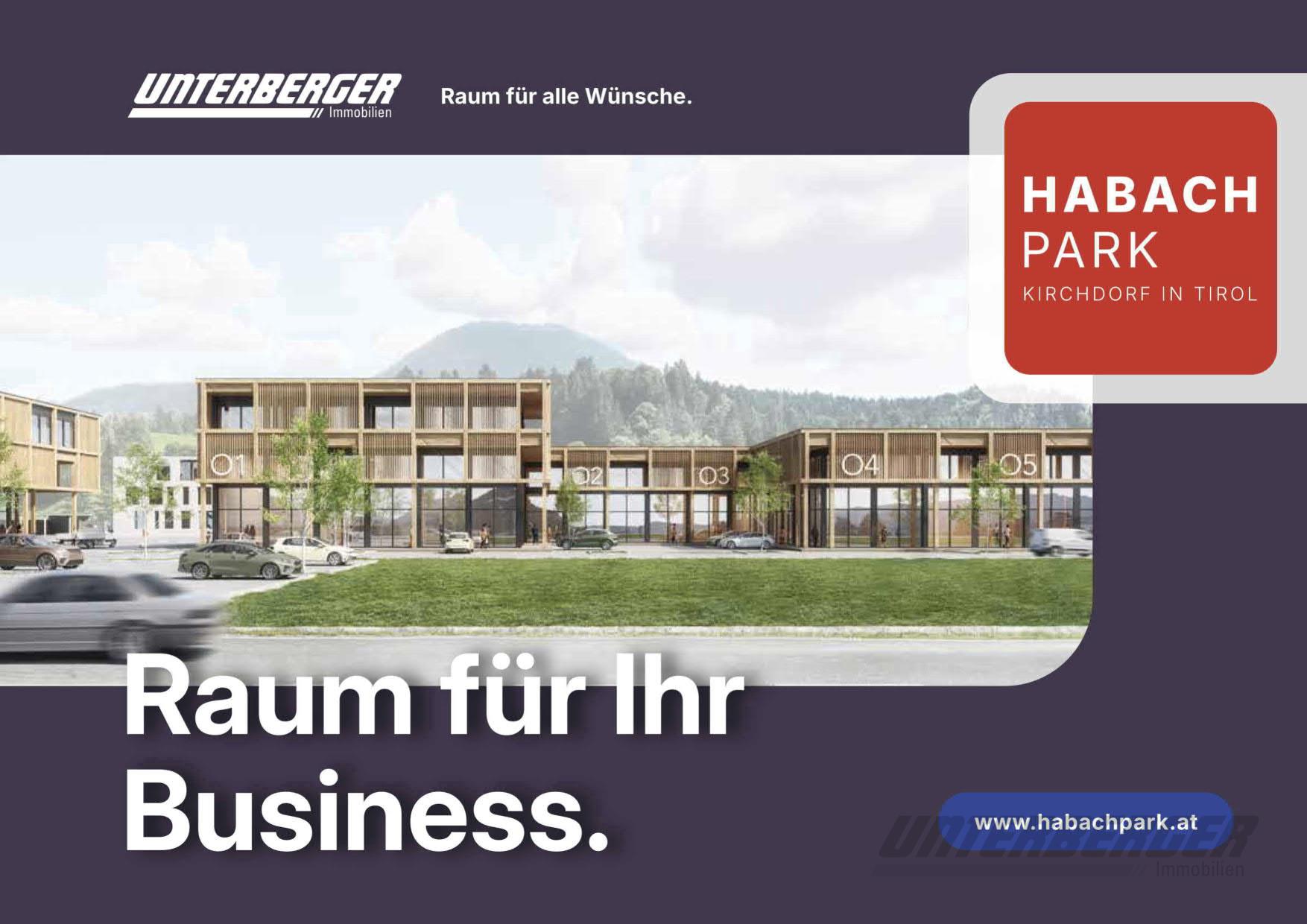 7 m Deckenhöhe: Industrie- und Produktionsflächen bis 620 m² BGF im Neubauprojekt Habach Park Kirchdorf/Tirol