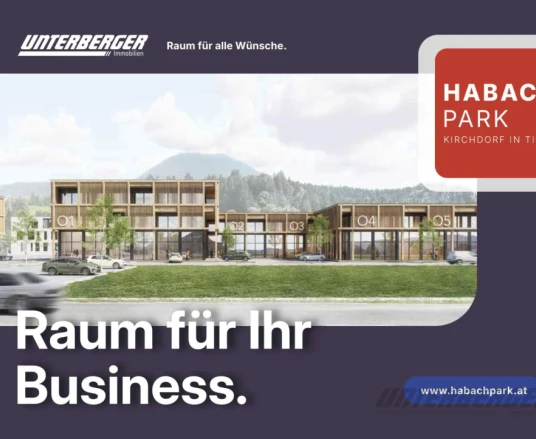 7 m Deckenhöhe: Industrie- und Produktionsflächen bis 620 m² BGF im Neubauprojekt Habach Park Kirchdorf/Tirol