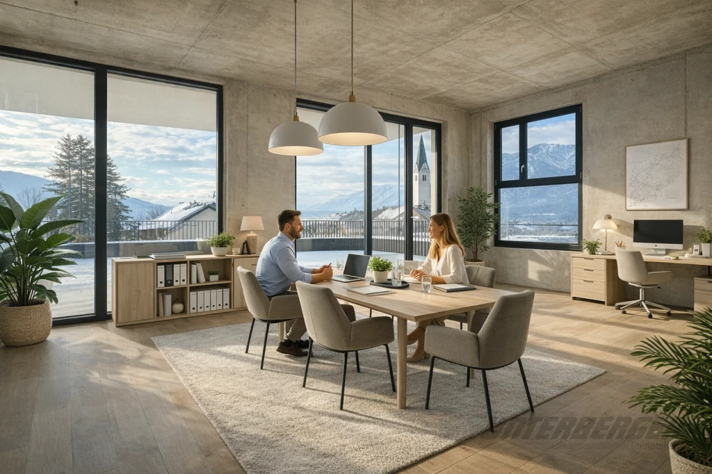 Gewerbe, Büro, Handel im Dorf Domizil Kirchbichl ca. 58-280 m² zu verkaufen und zu vermieten