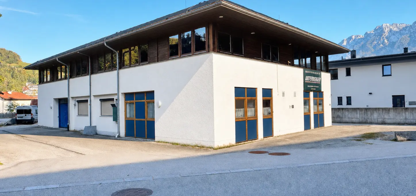 Gewerbeobjekt mit 750 m² Nutzfläche und 970 m² Grundstück zu verkaufen. Projektierte und genehmigte Aufstockung möglich.
