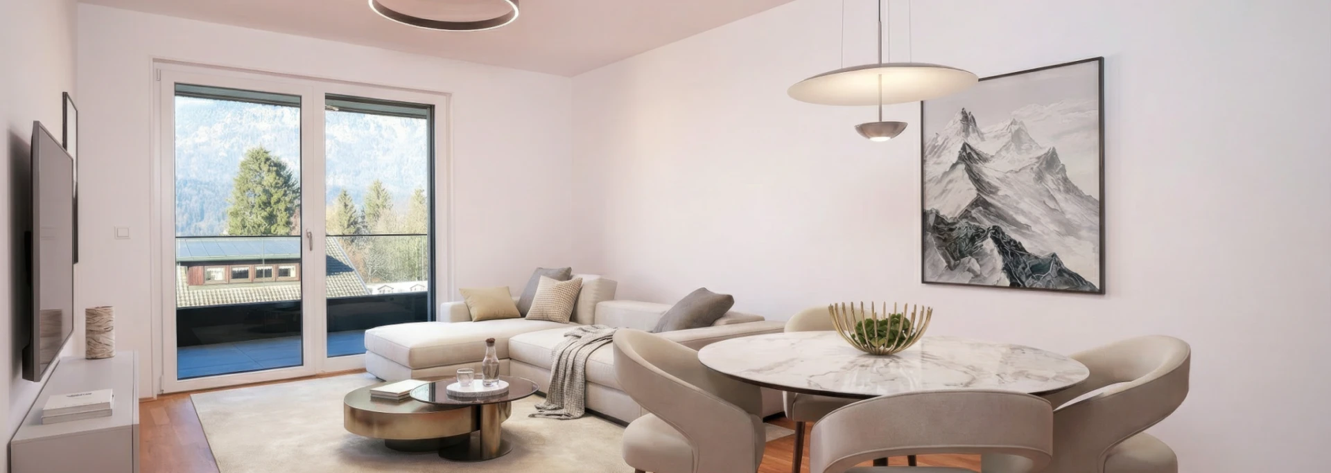 Sie suchen eine Wohnung mit Panoramablick 4-Zi. Penthouse-Wohnung im Dorf Domizil Kirchbichl zu verkaufen